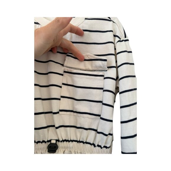 Zara Kids Striped Long Sleeve Dress - Size 8 (128cm) - Picture 2 of 4
